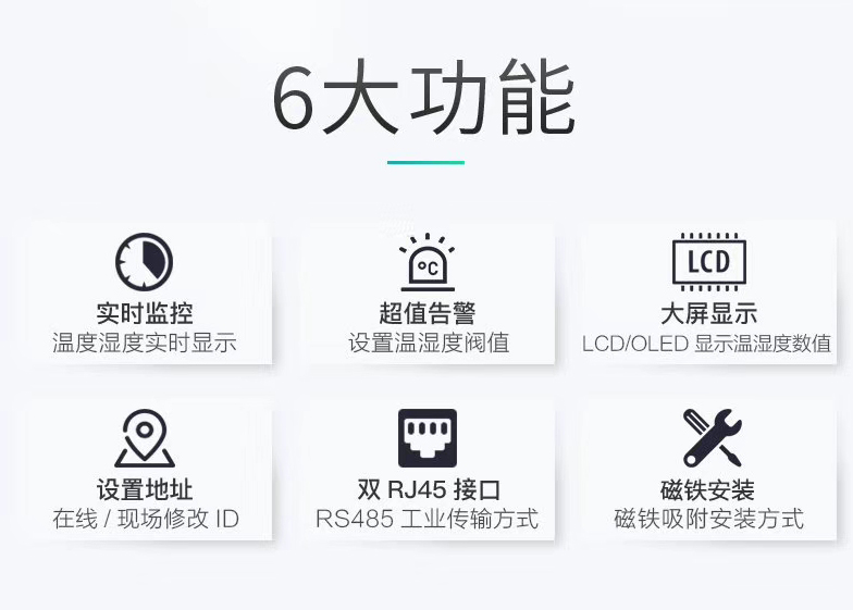 磁吸式温湿度传感器,机房温湿度传感器 磁吸式温湿度传感器,机房温湿度传感器