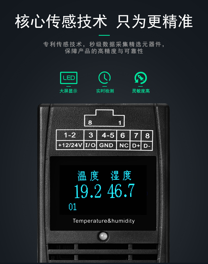 SPD-HT485_B机架温湿度传感器,机架温湿度传感器 SPD-HT485_B机架温湿度传感器,机架温湿度传感器